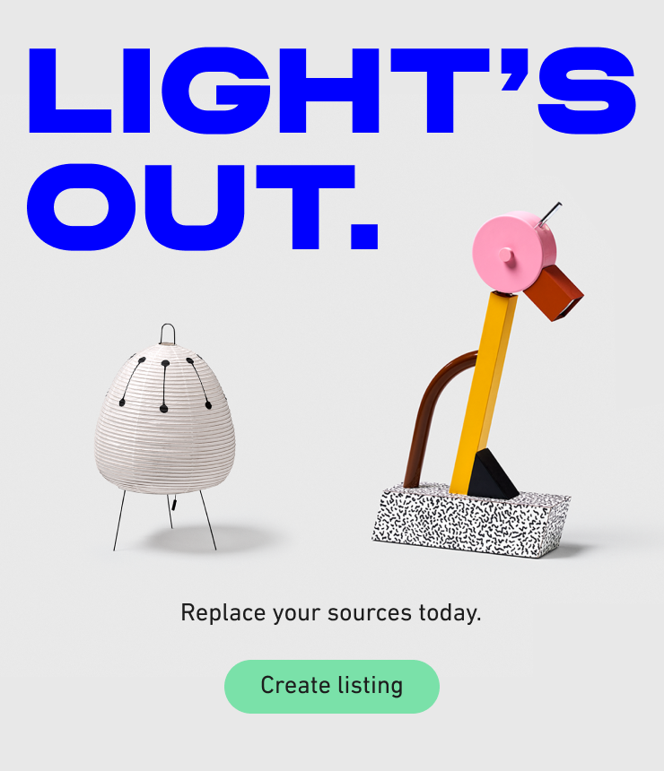 lamp on chair